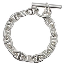 Ginza Hermes Cha ne d'Ancre PM 15 Links Bracelet Ag925 Ladies DH93704 picture