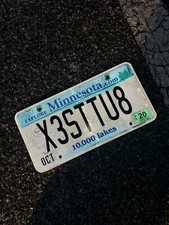 Offensive MN 10,000 LAKES LICENSE PLATE X3STTU8  picture