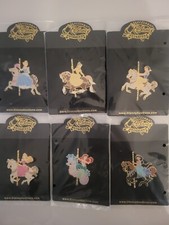 2003 Disney Auctions P.I.N.S. Princess Carousel Horse LE 100 Pin Set picture