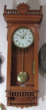 Antique Waterbury Regulator No. 53 Weights Driven Wall Clock 8-Day Timepiece picture