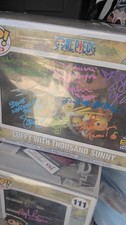 Thousand Sunny Funko pop signed Crew 10 members JSA, Shared Sticker English VA  picture