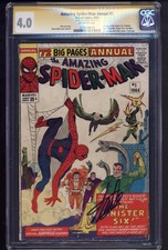 Amazing Spider-Man Annual 1 CGC SS 4.0 Stan Lee Signed Steve Ditko Art Major Key picture
