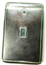 Antique 1920'S 13k Diamond Enamel Cigarette Case 115.7 Gms 3.22