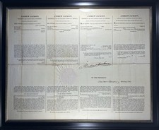 RARE Four-Language Ship's Papers SIGNED by Andrew Jackson & Martin Van Buren picture