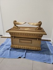 Large/Full sized Gold painted Ark of the Covenant replica with BONUS Tablets picture