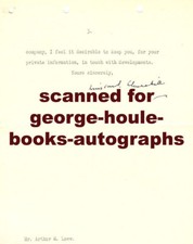 WINSTON CHURCHILL~LETTER~MGM~MY EARLY LIFE- 1956-3 PAGES -AUTOGRAPH picture