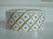 EARLY SEVRES SOFT PASTE PORCELAIN BOX 18th CENTURY 1759 1760 DATE LETTER G picture