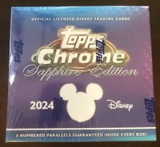 2024 Topps Chrome Disney Sapphire Edition Factory Sealed Box 4 Parallels Mickey picture