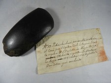 Adze Used to Construct Boat for Captain James Cook in Tahiti in 1769 w/ 1819 LOA picture