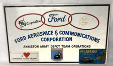 AUTHENTIC FORD AEROSPACE&COMMUNICATIONS CORPORATION SIGN,ANNISTON US ARMY DEPOT picture