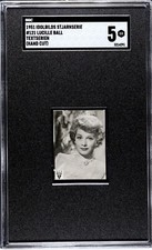 1951 Idolbilds Stjarnserie Textserien 121 Lucille Ball I Love Lucy 1950-51 SGC 5 picture