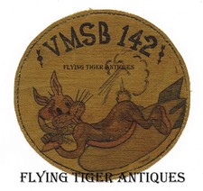 Ext Rare 1942 USMC VMSB-142 Jacket Patch Variant and 2 Vintage Cactus Air Force picture
