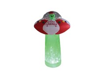 A Holiday Company 7ft Tall Star Dasher UFO with Green Shimmer Light, 7 ft Tall, picture
