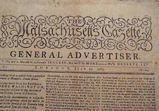 Gen. GEORGE WASHINGTON Circular Letter Continental Army Rev. War 1783 Newspaper picture