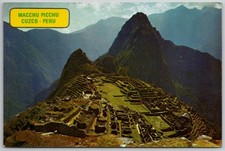 Machu Picchu Peru Vintage Postcard - Majestic Inca City Ruins Landscape picture