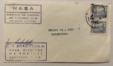 RARE CHILE COVER NASA GEMINI VI-VII RENDEZVOUS SIGNED BY DIRECTOR SHADDEAU JR picture