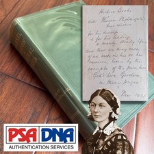 FLORENCE NIGHTINGALE Autograph Crimean War Hero Book Signed & Gifted * PSA picture