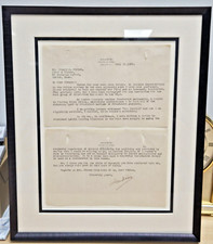 Harry Houdini signed Typed Letter PSA DNA 2 PAGE HH Stationary & bicycle Card Ad picture