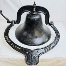 John Deere Vintage Cast Iron Dinner Bell Tractor picture