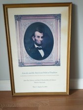 A Antique Abraham Lincoln Celebration Poster Of His 175th Anniversary Of His... picture