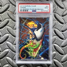 🔥🔥2019 Marvel Flair VENOM PSA 9, 1994 Buyback /20, Hyper Rare, POP 1 picture