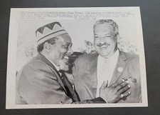 KENYA JOMO KENYATTA THURGOOD MARSHALL  ORIGINAL AFRICAN LEADER FANTASTIC VINTAGE picture