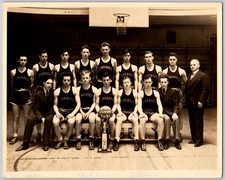1935-36 H.O.F Prof Blood & St. Benedicts/Gray Bees Team Rare Vintage Photo picture