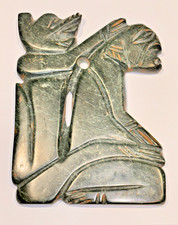 Pre-Columbian Human Figure Carrying Animal On Back picture