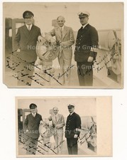 145753: Original Photo + Signatures: HENRY FORD, GRAF VON LUCKNER, GOAT LEG picture