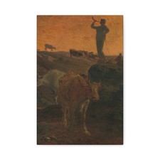Jean-François Millet - Calling the Cows Home - ca. 1872 - Canvas Wall Art picture