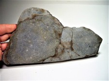 WORLD CLASS HUGE END CUT NICE AL HAGGOUNIA 001 EL MELT ROCK METEORITE 2065 GMS picture