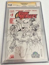 Marvel Young Avengers #1 WW LA Sketch Cover CGC SS 9.8 Jim Cheung Signed picture
