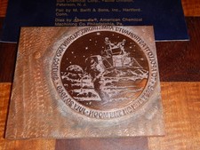 NASA - Apollo 11 - Moon Landing Print Plate 1969 - One of a kind  picture