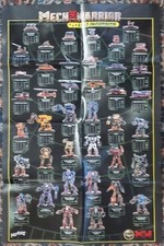 MECH WARRIOR LIAO INCURSION RARE POSTER Folded picture