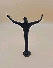 Rare Vintage Hagenauer Wien Werkstätte Austrian Bronze Jesus Statue Handmade picture