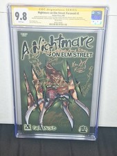 SIGNED BY ROBERT ENGLUND & 9 CAST FROM PART 3 NIGHTMARE ON ELM STREET #1 CGC 9.8 picture