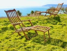 CUNARD WHITE STAR LINE RMS QUEEN MARY ERA 1ST CLASS PAIR OF DECKS CHAIR 1936/67 picture