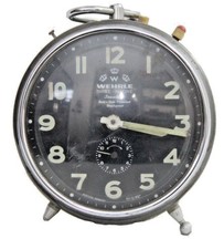 1950s Wehrle Alarm Clock:Extra-Large Vintage West Germany Timepiece Needs Repair picture