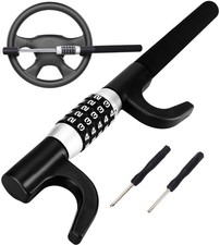 Tevlaphee Steering Wheel Lock, Car Lock Anti Theft Keyless Extendable Retract... picture