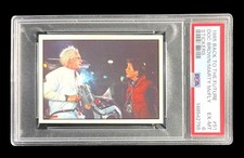 1985 back to the future 51 doc brown & marty mcfly; delorean PSA 6  **POP 1, 0^ picture