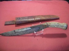 Antique PIHA-KAETTA Sir Lanka [Ceylon] Fighting Knife w/ Silver Inlays, Handle ? picture