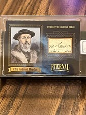 FERDINAND MAGELLAN 2024 ETERNAL CUTS WORLD AUTHENTIC HANDWRITING PATCH RELIC /75 picture