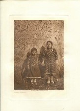 1908 Original Photogravure | Sister - Apsaroke | Edward Curtis | 5 1/2 x 7 1/2 picture