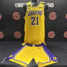 JR Smith 2020 NBA Finals Issued Game Worn Nike Jersey & Shorts LA Lakers COA picture
