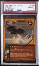 2007 NARUTO CCG SERIES 4: REVENGE & REBIRTH 1ST EDITION #J131 CHIDORI PSA 10 picture