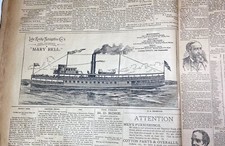 RARE Bound Newspaper - Full Volume - 1892-93 Hammondsport NY Herald Large Folio picture