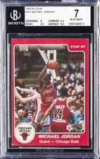 1984-85 STAR #101 MICHAEL JORDAN BGS 7 picture