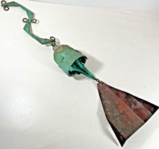 VTG Paolo Soleri Bronze Wind Bell #111 - Hand-Struck Square Cipher Mark, S-Links picture