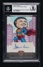 2012 SUPERMAN DC DEAN CAIN GPK SIGNED AUTO ORIGINAL ART SKETCH 1/1 BAS picture