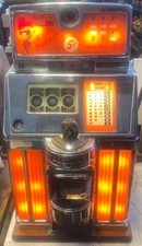 Jennings 5c Amber Lite Up Baby Bandit Slot Machine Hotel Showboat circa 1950's picture